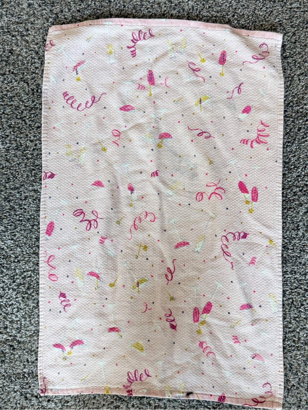 kate spade Pink Confetti Print Kitchen Towel